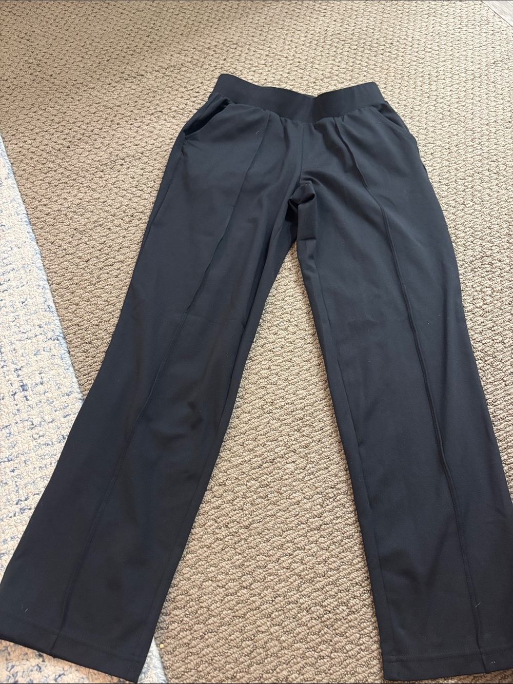 Mondetta Black Wide-Leg Athletic Pull-On Pants
